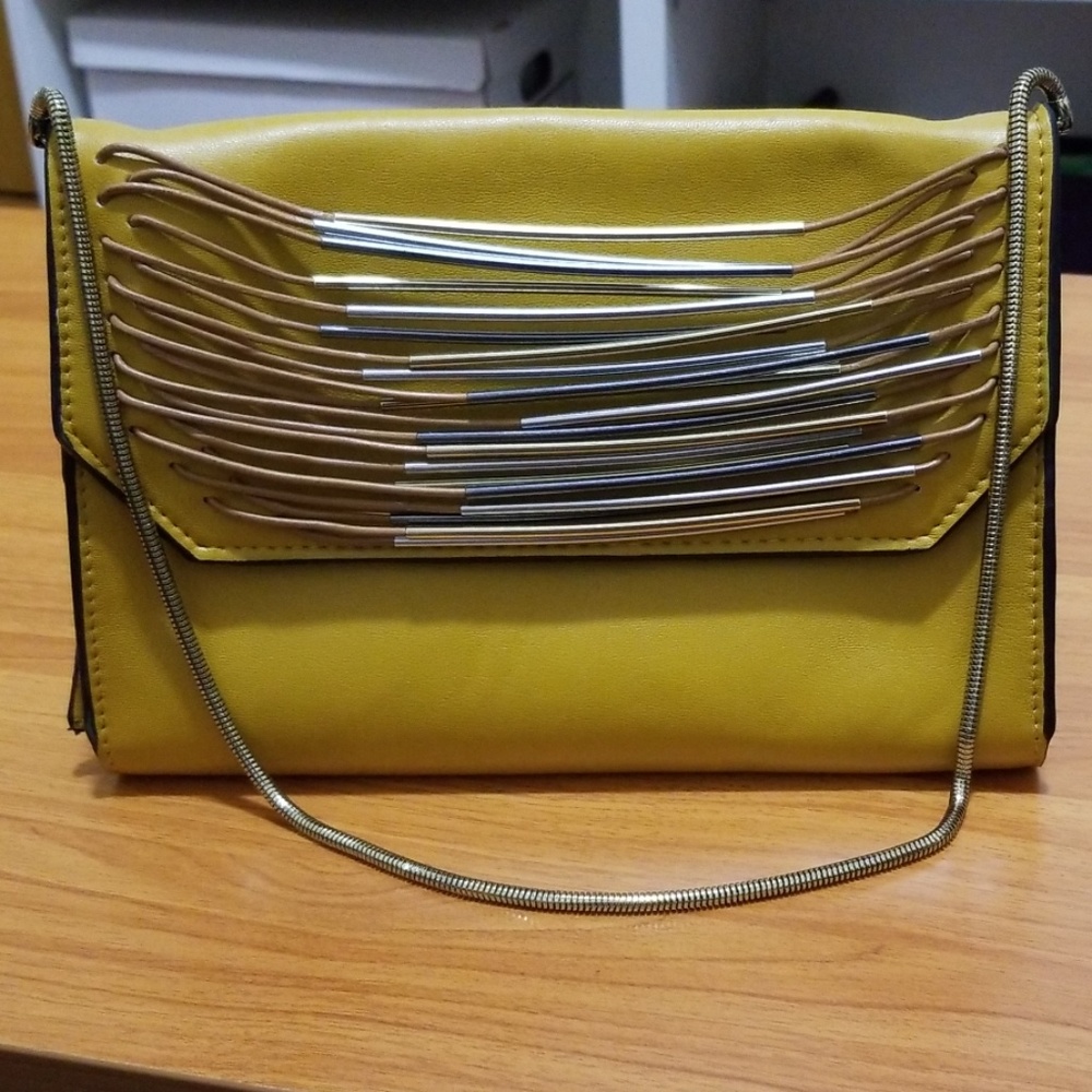 Yellow clutch/small handbag